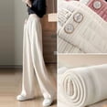 thumbnail image 1 of Pantalones de mujer de pierna ancha, cintura alta, ajustados, con relleno de terciopelo, sueltos, casuales, pantalones de yoga rectos, pantalones para niños, 1 of 4