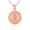 Rose, variant on Gold United States Army Officially Licensed Eagle Emblem Medallion (10K White Gold, Pendant with 16" chain)