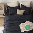 thumbnail image 4 of Juego de Edredón Bedsure Queen con Sábanas 4 Piezas Ropa de Cama Negra, 4 of 9