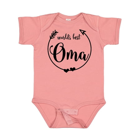

Inktastic World s Best Oma Gift Baby Girl Bodysuit