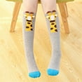 thumbnail image 2 of Biekopu Kids Girls Knee High Socks Cartoon Animal Print Elastic Tube Stockings for Toddler Baby, 2 of 7