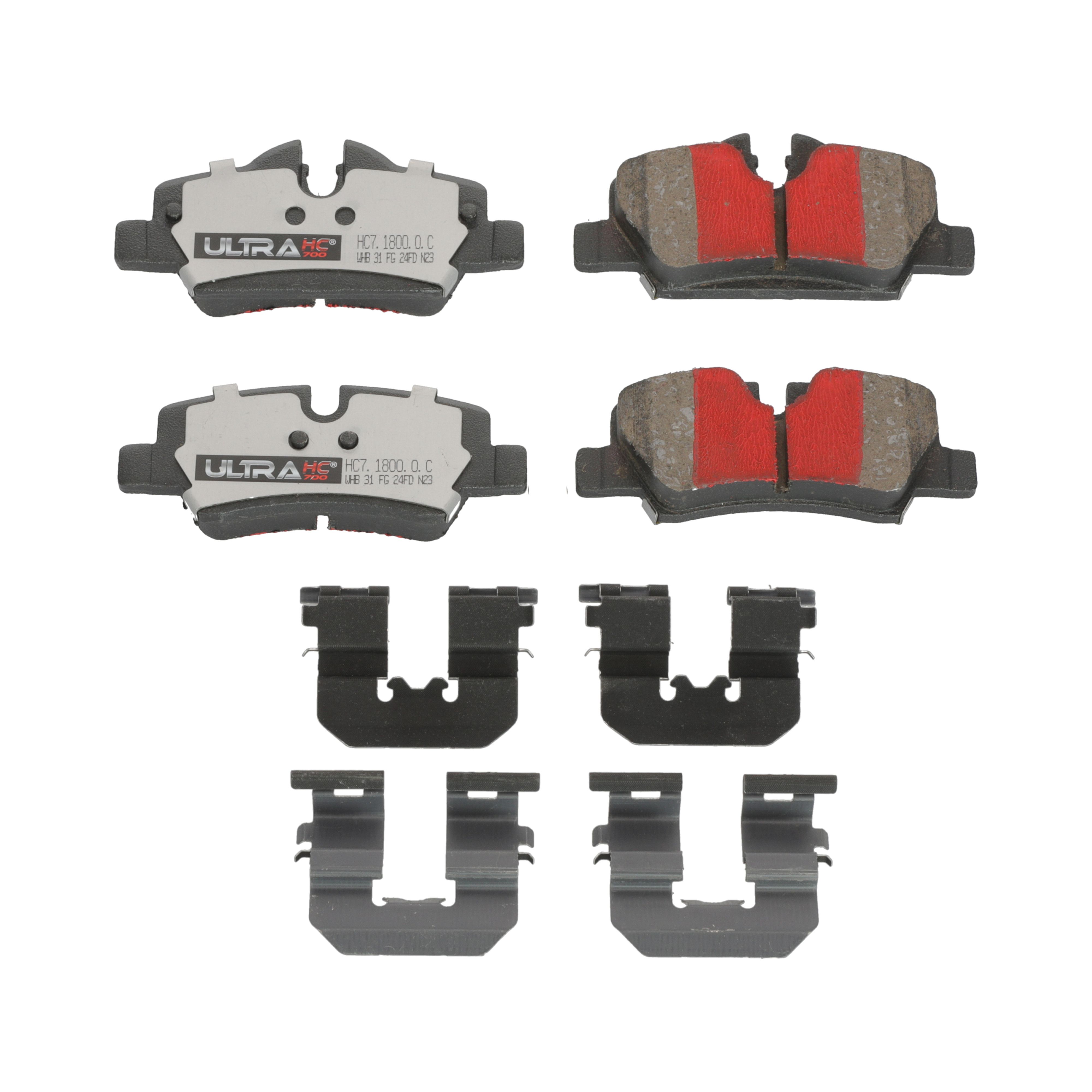 UltraHC 700 Brake Pad Set, Rear HC7.1800.0.C, Mini Cooper 2023-2014