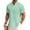 Green, variant on COOFANDY Men's Cotton Linen Henley Shirt Short Sleeve Hippie Casual Beach T-Shirts with Pocket