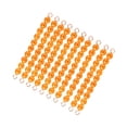 thumbnail image 2 of 10 piezas de cadenas de cuentas Montessori, juguete de conteo Montessori, materiales matemáticos para niños Naranja, 2 of 9