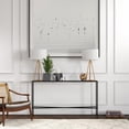 thumbnail image 2 of Henn&Hart 55" Noirci Table Console en Métal Bronze, 2 of 8