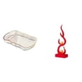 thumbnail image 1 of Bandeja de almacenamiento,Bandeja rectangular para servir,bandeja para postres y frutas de cocina,Escultura abstracta de fuego,Estatua de arte abstracto para decoración del hogar,Escultura de, 1 of 8