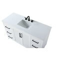 thumbnail image 5 of Elegant Kitchen and Bath 54 Inch Single Bathroom Vanity In White, 5 of 7