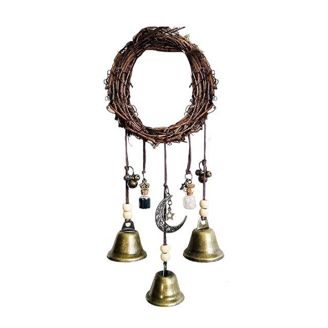 SIfdSeng Get it Fast Witchy Chic Door Handle Decor Boho Rope & Bell Hanging Home