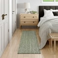 thumbnail image 5 of SUNDEREY 2'x5' Washable Runner Rug,2x5ft Bohemian Hallway Runner, Cotton Woven Reversible Entryway Rug, Modern Stain Resistant Boho Rug Low-Pile Throw Rug for ‎Dining Room Office,Green, 5 of 6
