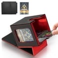 thumbnail image 1 of Caja de cartas Jaffzora para MTG Commander negra y roja, 100 cartas, 1 of 8