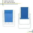 thumbnail image 3 of imerelez Folding Beach Chair for Adults, High Back Beach Chairs with Hard Armrest, Supports 300lbs for Beach Lawn Concert, 3 of 9