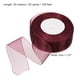 thumbnail image 2 of Uxcell 4cm 50 Yard Sheer Organza Ribbon Chiffon Fabric Gift Wrapping Burgundy Red, 2 of 6