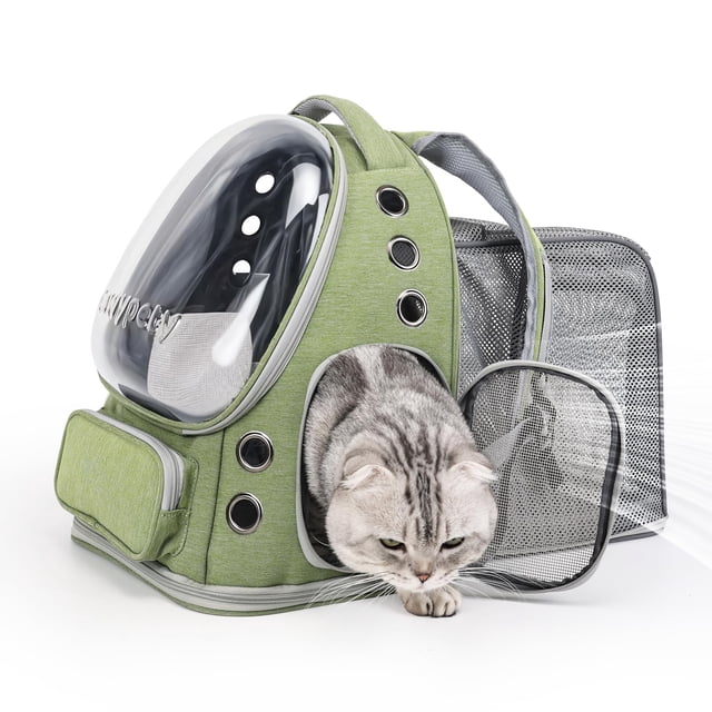 Mochila Cawypety para gatos, ampliable, para viajes en avión