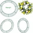 thumbnail image 5 of Metal Wreath Frame, Sturdy Round Wire Wreath Form for DIY Craft Projects, Ideal for Making Christmas, Halloween, Year - Round Wreaths and Home Decor - Green,20cm, 5 of 7
