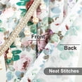 thumbnail image 6 of VOGOL Waterfall Valance 79"x43" Extra Wide Farmhouse Vintage Botanical Floral Sheer Voile Swag with Beaded Trim, 6 of 7