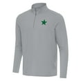thumbnail image 2 of Men's Antigua  Gray Dallas Cowboys St Patrick Day Intent Quarter-Zip Pullover Top, 2 of 4