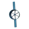 thumbnail image 3 of Divisor de bambú, divisor de tubos de bambú, herramienta manual portátil, herramienta para partir bambú, para jardineros, artesanos, patio trasero, Azul 6 cortes, 3 of 8