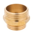 thumbnail image 1 of Solid Brass Garden Hose Adapter 3/4 Inch Male x 1 Inch Male Connector Thread Pipe Fitting for Gardening and Plumbing Connecting, 1 of 8