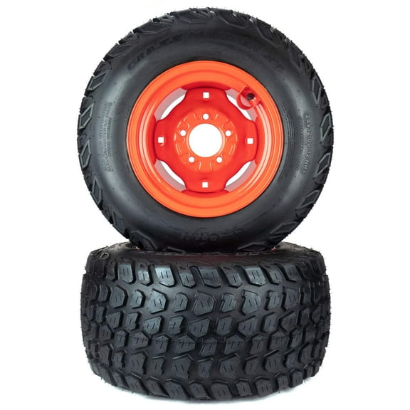 (2) Grassmaster XT Tire Assemblies 24x12.00-12 Fits Kubota BX Series K2511-17100