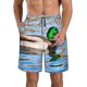 thumbnail image 1 of Fotbe Mallard Duck Swimming In A River Trajes de Baño Estampados para Hombre, Shorts de Verano de Secado Rápido, Ropa de Playa, Bañadores-XX-Large, 1 of 6