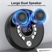 Greadio Portable CD Player, Walkman CD Player for Car, Rechargeable CD Player with USB Playback, A-B Repeat CD Player for Kids