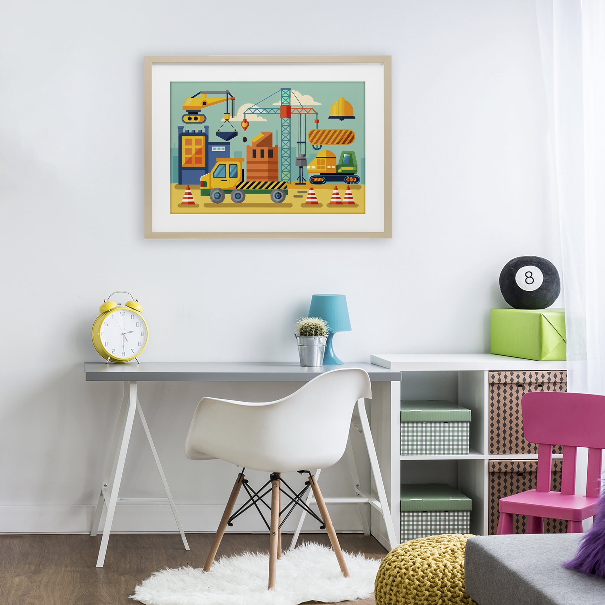 Stupell Industries Industrial Construction Site Birch Framed Print Under Glass, design by Creative Studio