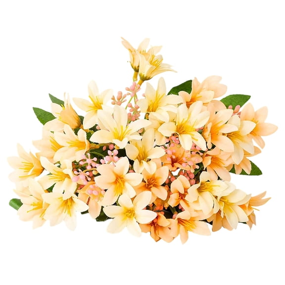 Clearance Under $1 1Pc Artificial Lily Artificial Lily Spray Plastic For Living Room Office Desk Entryway Table (F)