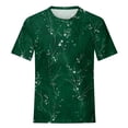 thumbnail image 4 of T Shirts for Women, Womens Short Sleeve Tops Dressy Summer O Neck Casual Trendy Blouses Tunic Tops, 4 of 5