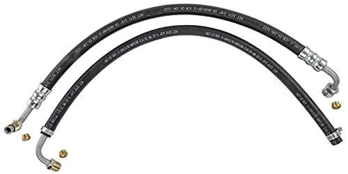 JEGS 60712 Power Steering Hose Kit GM 3/8 in. Rubber 5/18 in.-18 Pump-Side Threa