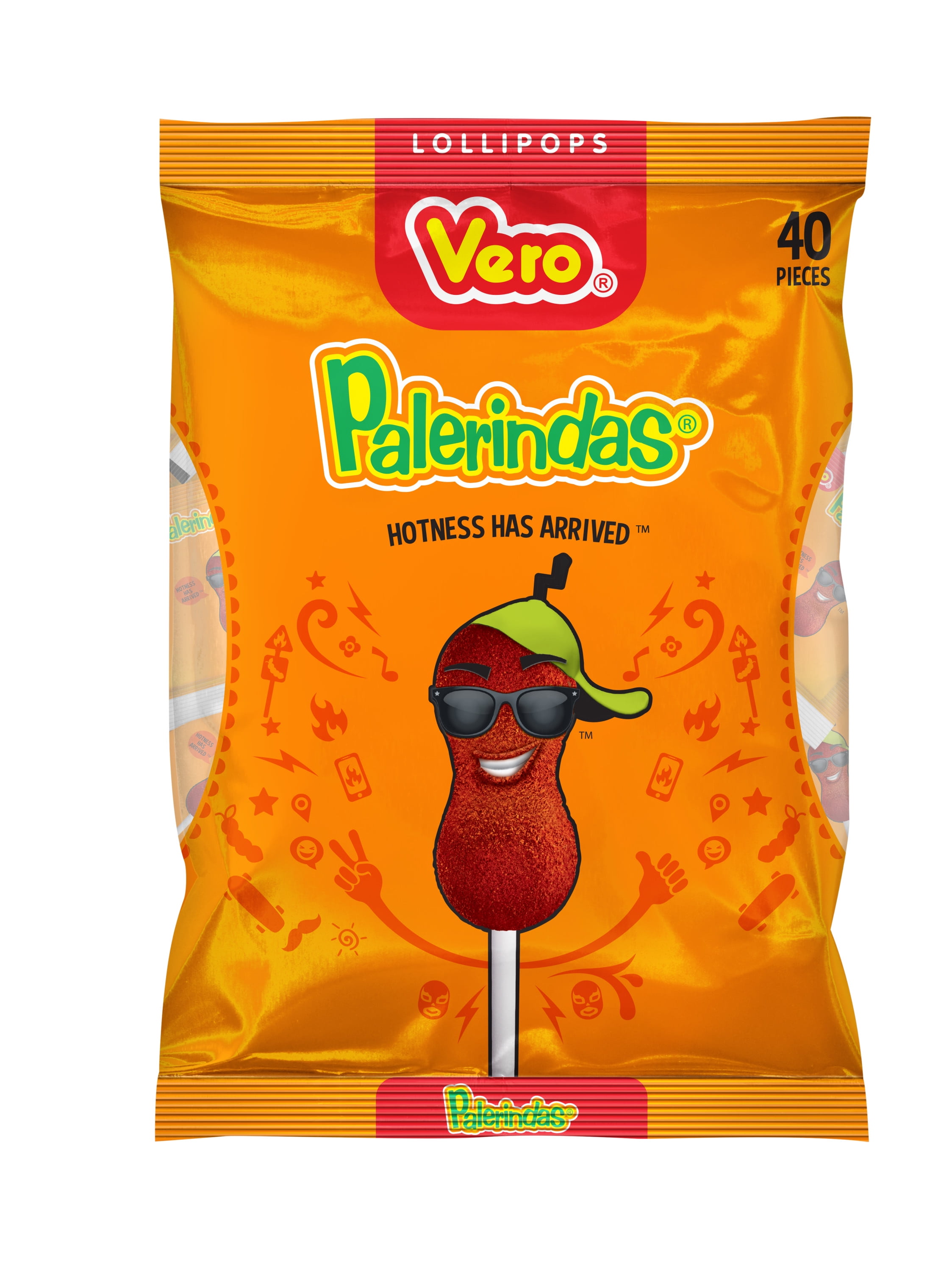 Vero Palerindas Tamarind and Chili Lollipop Bag of 40 Ct