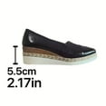 thumbnail image 7 of Dpityserensio Women Flats Shoes Solid Color Outdoor Lightweight Moccasins Work Flat Shoes, 7 of 7