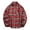 Red, variant on Men's Long Sleeve Thick Shirt Button Down Plaid Heavyweight Jacket Yellow 6(M)