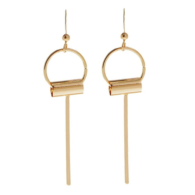 Joyería de pendientes colgantes de gota de círculo geométrico simple Jinwen Pendientes De La Manera