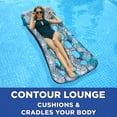 thumbnail image 5 of Aqua Leisure Inflatable Pool Float Water Contour Cooling Lounge, Blue Ferns, 5 of 8