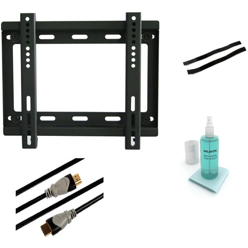 Atlantic Low Profile Fixed TV Wall Mount Kit for 10" to 37" Flat Panel