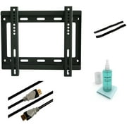 Atlantic Low Profile Fixed TV Wall Mount Kit for 10" to 37" Flat Panel TVs