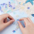 thumbnail image 4 of 120Pcs 6 Style Transparent Spray Painted Glass Beads Two Tone Starfish Mixed Color 14x15x6.5mm Hole: 1mm 20Pcs/style DIY, 4 of 9