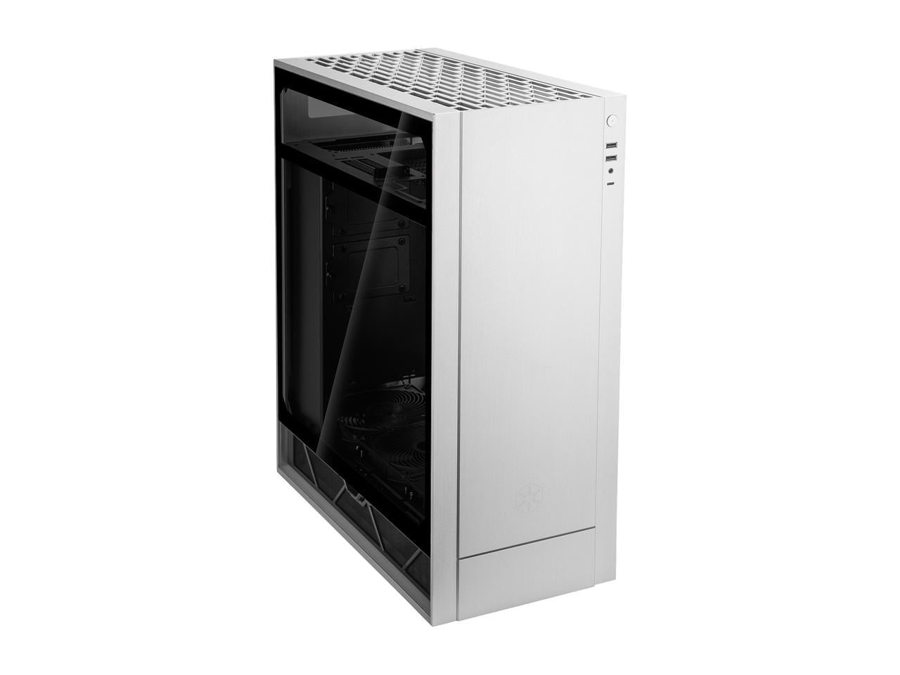 SilverStone ALTA F1 SST-ALF1S-G Silver Aluminuml / Steel / Tempered Glass ATX Mid Tower Computer Case