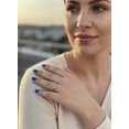 thumbnail image 6 of Sterling Silver Cz Thin Stackable CrissCross X Ring for Women and Teens - Size 6, 6 of 7