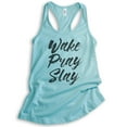 thumbnail image 1 of Wake Pray Slay Tank Top, Ladies Racerback Tank Top, Workout Tank, Gym Tank, Exercise Tank, Cancun, XX-Large, 1 of 3