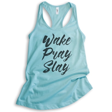Wake Pray Slay Tank Top Ladies Racerback Tank Top Workout Tank Gym Tank Exercise Tank Cancun Small