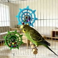 thumbnail image 4 of Forestwhale 3.8" Rotating Bead Parrot Ship Wheel Toy Interactive Chewing Toy for Medium Large Parrots Durable Metal & Bird Cage Enrichment, 4 of 4