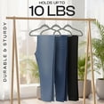 thumbnail image 5 of Utopia Home Velvet Hangers 30 Pack  Luxury Non-Slip Slim Pant & Coat Hangers, Strong Space-Saving Clothes Hangers with Pants Bar and 360 Swivel Hook  Black, 5 of 8
