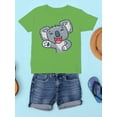 thumbnail image 3 of Cute Koala Laughing T-Shirt Juniors -Image by Shutterstock,  x-Small, 3 of 4
