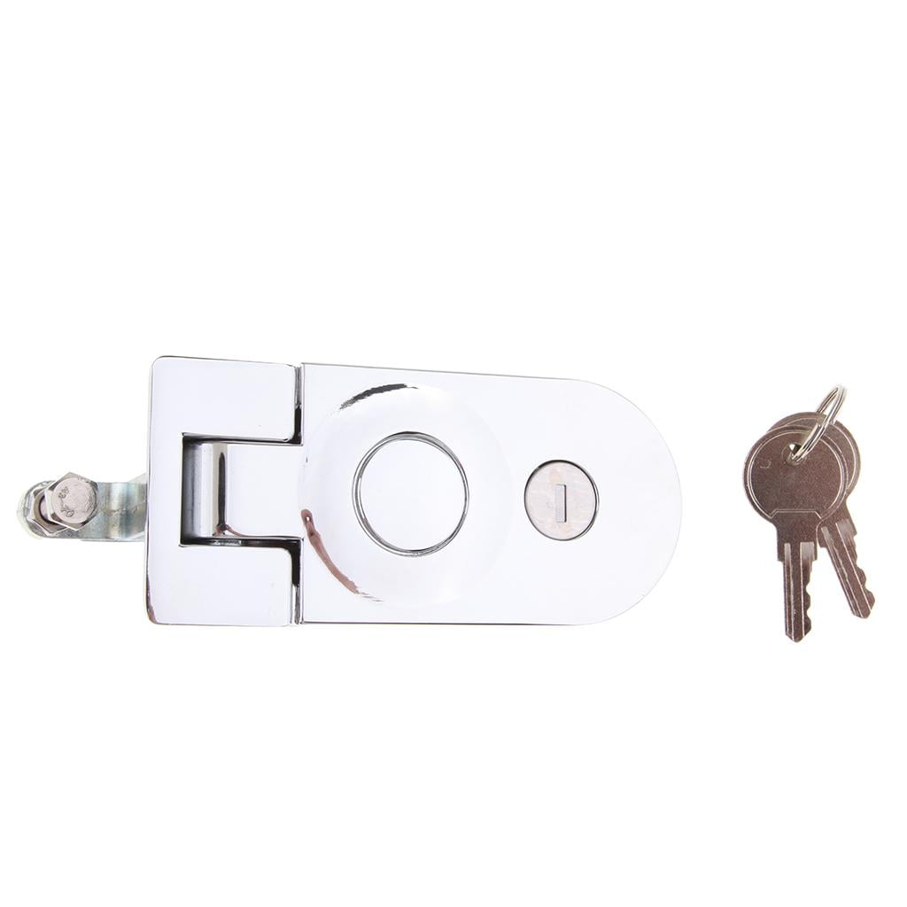 RV Baggage Compartment Door Lock - Flush Mount Compression Latch Key Locking w/ Keys for Boat Door Cabinet Floor