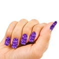 thumbnail image 2 of L.A. COLORS Glitter Vibes Nail Polish, Purple-Razzi, 0.44 fl oz, 2 of 5