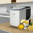 Costway Stainless Steel Ice Maker Countertop 26Lbs/24H SelfClean
