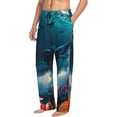 thumbnail image 6 of Zufioo Fantasy Underwater Adventure Mens Pajama Pants Sleep & Lounge Pants Sleepwear Pants(Available in Big & Tall)-Small, 6 of 6