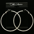 thumbnail image 4 of Mi Amore Hoop-Earrings Silver-Tone, 4 of 4