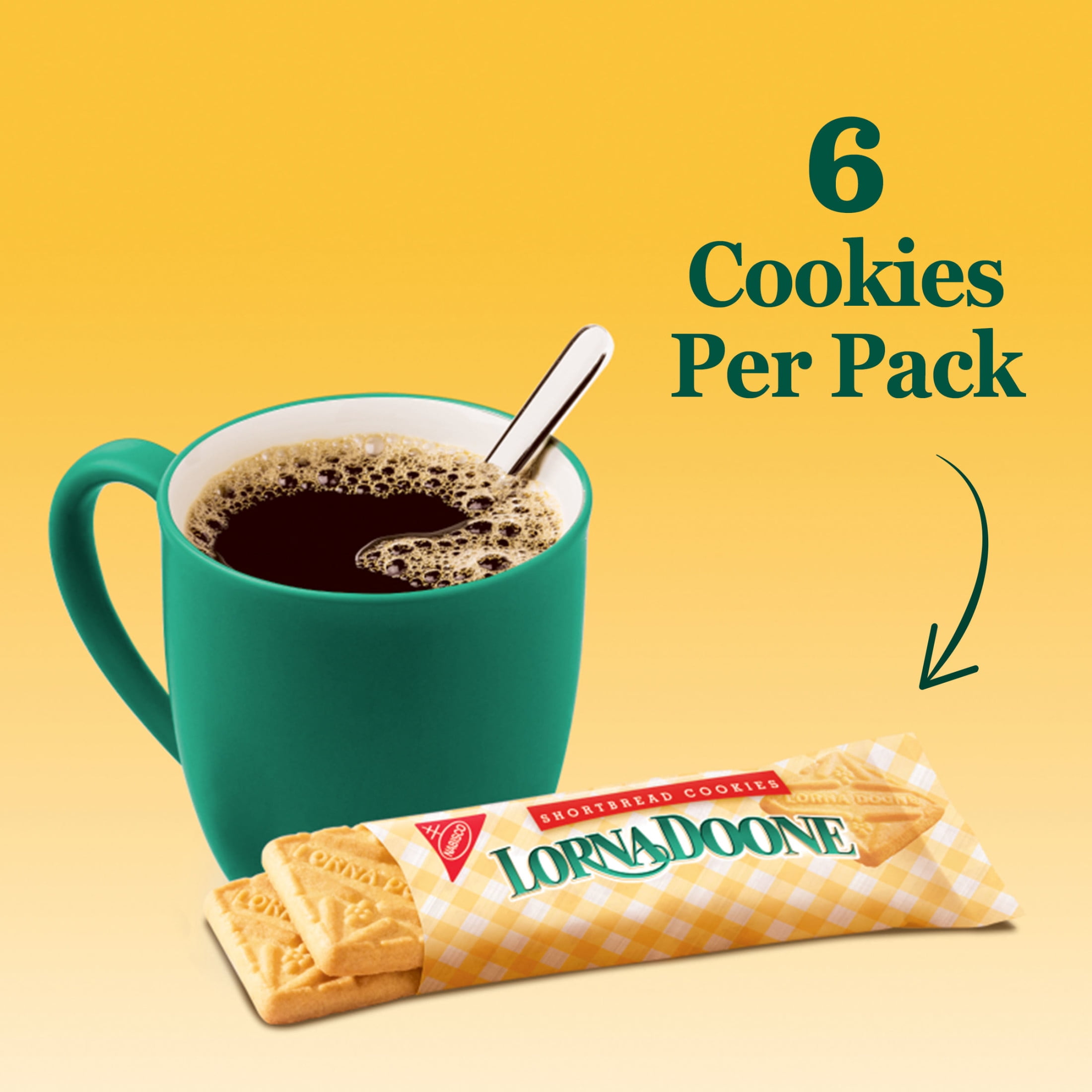 (6 pack) Lorna Doone Shortbread Cookies, 3 Snack Packs (6 Cookies Per Pack)